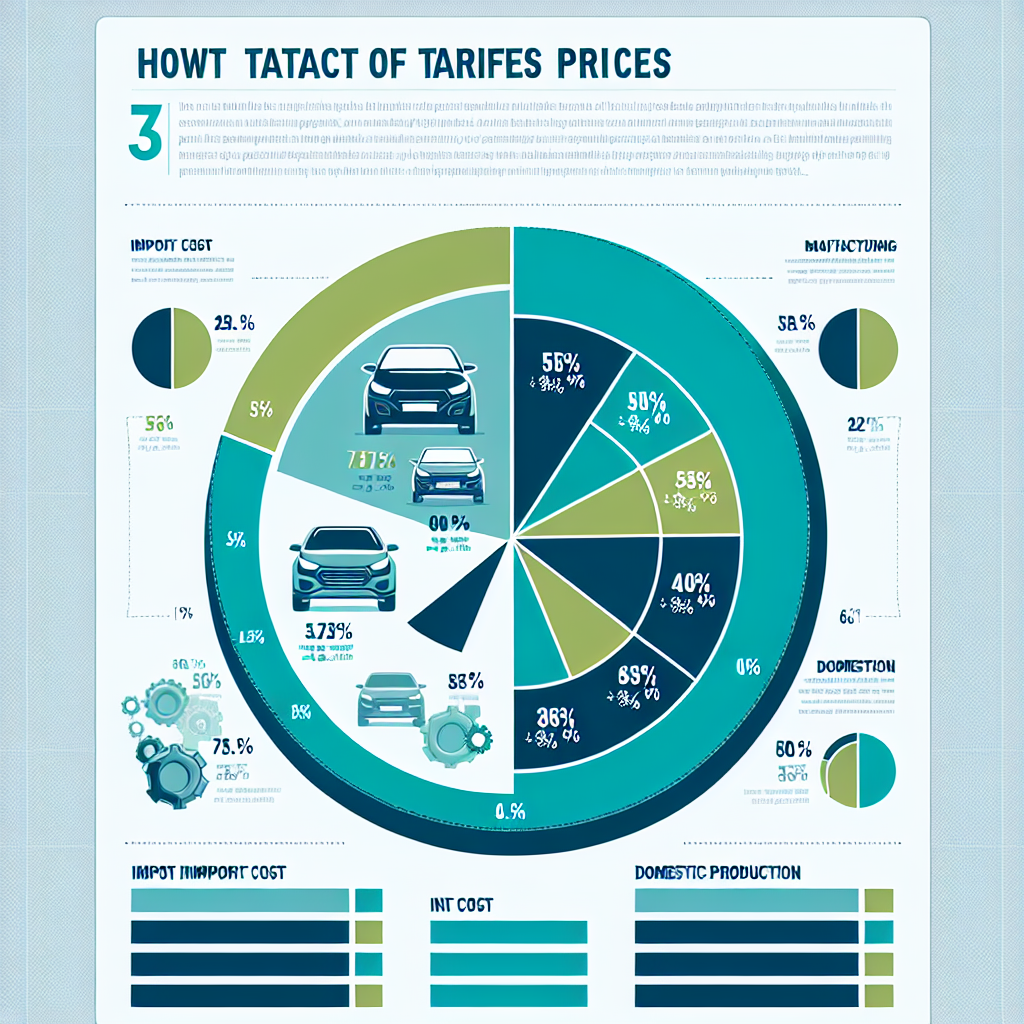 Article on impact of tariffs on car prices and make a single pie chart on any useful stats of your choosing